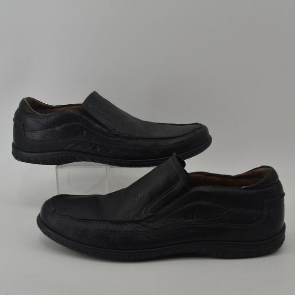 Johnston & Murphy Black Shoes Size 13 Loafer Casual Slip On - Picture 8 of 11